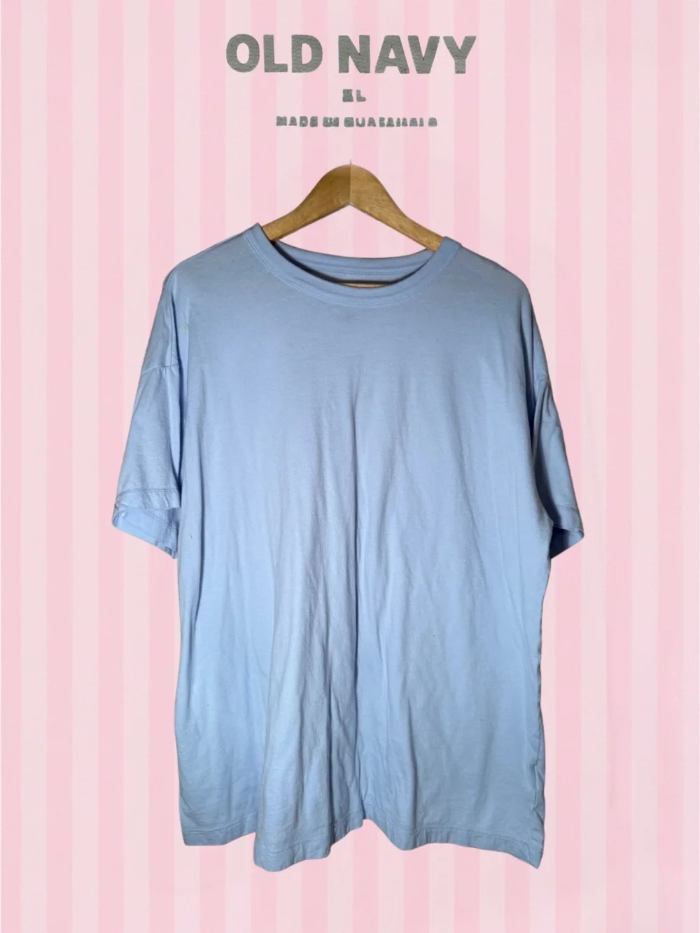 Old Navy Pale Blue Short Sleeve Crew Tee
